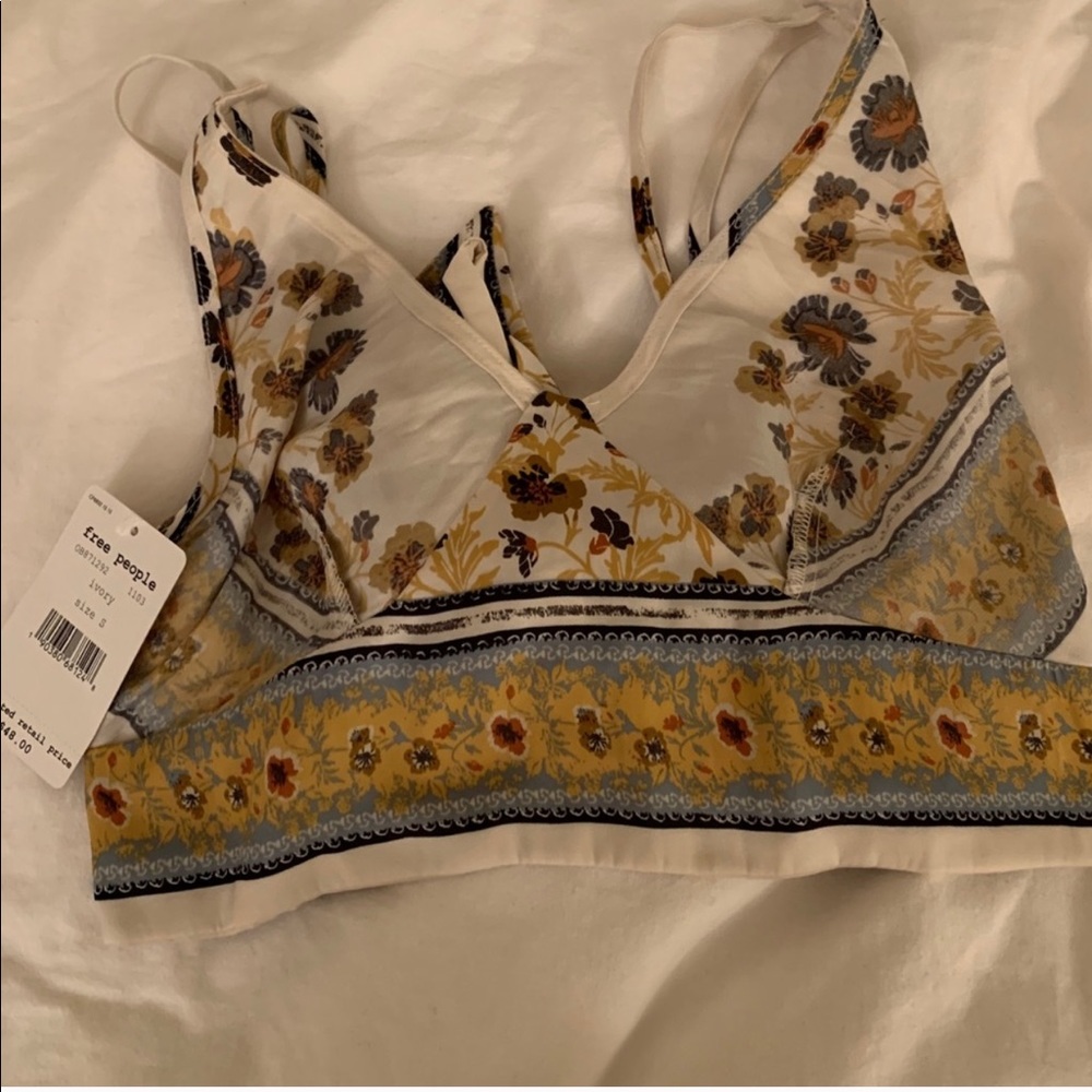 Free People Silk Crop Top